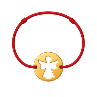 Brățară cu șnur bănuț îngeraș