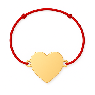 Brățară cu șnur inimă