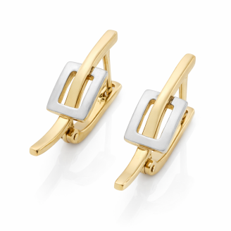 Cercei Aur Dreptunghi