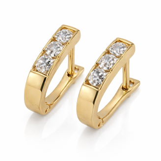 Cercei cu trei pietre