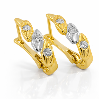 Cercei Aur Petal Glow