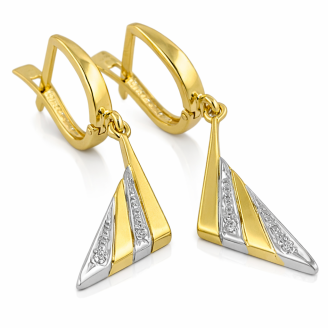 Cercei Aur Modern Edge